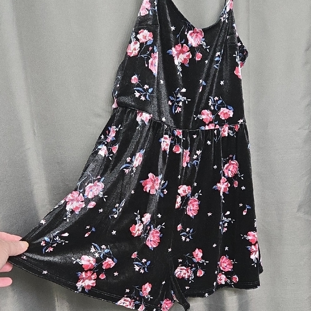 Black Velvet Romper
